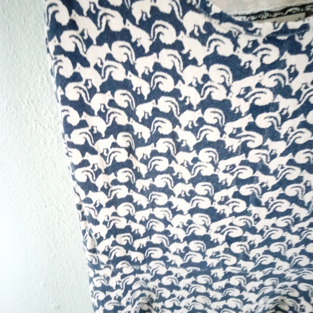 EFFIE'S HEART Squirrel Print Cotton Sun Dress | M - Picture 4 of 6